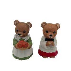 Homco Bear Figurines Set Cute Outfits & Accessories Collectible Home Decor Chris